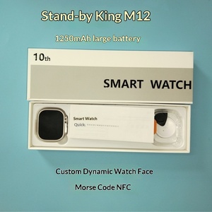 Reloj Inteligente Huaqiang North Waiting King M12 con Pantalla AMOLED Cuadrada, Ranura para Tarjeta SIM, Esfera Dinámica con Código Morse, Batería de Gran Capacidad de 1250mA - Product Image 2