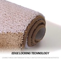 Tapis de bain DADA personnalisé, minimaliste, fabriqué à la machine, en polyester doux, super absorbant, imperméable et antidérapant