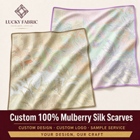 Foulard Carré en Soie Véritable 110x110cm Charmeuse Couleur Unie Lotus pour Femme, Bandana, Étiquette Privée, Design Personnalisé – Vente en Gros