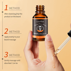 SADOER OEM ODM Vente en gros Sérum pour barbe soyeux et hydratant 30ml, soin nourrissant pour barbe non gras - Product Image 3