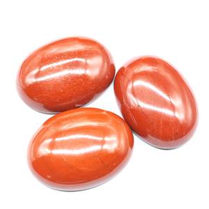 Ajuste de joyería cabujón de corte ovalado de varios tamaños de jaspe rojo - Product Image 3