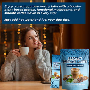 לאטה מיידית חלבון סופרפוד עם adaptogogens keto ידידותי, ללא גלוטן חלבון גבוה קפה אנרגיה בניית שרירים קפה - Product Image 2