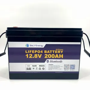 BMS עמוק מחזור Lifepo4 12v 12.8v 12 וולט 12.8 וולט 80ah 100ah 200ah ups גיבוי ליתיום יון עמוק מחזור סוללה אחסון אנרגיה