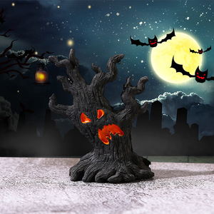 Halloween Tree <b>Spirit</b> Miniature Resin Ornaments Set Of 4 Indoor Decorations For Halloween - Product Image 3