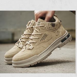 Men's Shoes New <b>Summer</b> High-Top for <b>Boots</b> Non-Slip Leisure Shoes Height-Increasing Thick-Soled Outdoor Hiking Shoes - Product Image 1