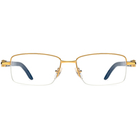 Gafas Borregls de cuerno de búfalo para hombre, monturas cuadradas de diseñador de marca, gafas de lujo para mujer, monturas ópticas 8101027