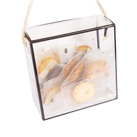 Mini boîtes d'emballage transparentes en PVC PET, boîtes en plastique transparentes pour l'emballage de biscuits, de bonbons et de friandises