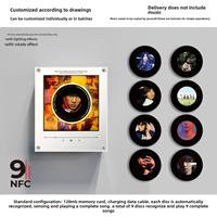 Lampu Malam Kulkas Magnetik dengan Sensor NFC Kontrol Suara Otomatis Stiker Akrilik Gambar yang Dapat Disesuaikan