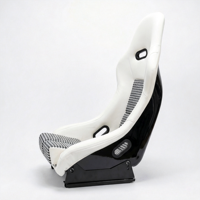 Siège de course LK personnalisé blanc pied-de-poule compatible harnais JDM, sièges de course pour journées sur circuit, simulateur universel VR pour voiture