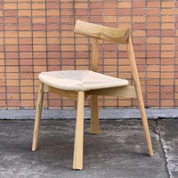 Chaises en rotin modernes de luxe, table de salle à manger, 4 chaises pour hôtel, restaurant, mobilier de salle à manger, chaises en corde avec pieds en bois massif nordique