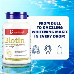 Complément de biotine personnalisé 20000mcg pour favoriser la croissance des cheveux, capsules de biotine et de kératine pour femmes - Product Image 2