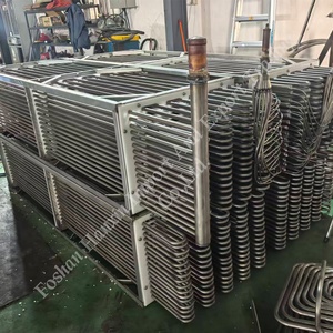 Intercambiador de Calor de Serpentín para Refrigeración HVAC Personalizado <span class=keywords><strong>con</strong></span> Aletas de Aluminio y Tubo de Acero Inoxidable para Unidad de Refrigeración de Aire Comercial - Product Image 6