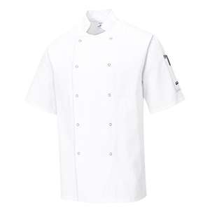 PORTWEST - C733WHRXL Chaqueta blanca de chefs de Cumbrey-EAN 5036108153473 ROPA DE TRABAJO DE LA INDUSTRIA DE CHEFS AND FOOD - Product Image 1