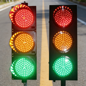 Feux <span class=keywords><strong>de</strong></span> <span class=keywords><strong>signalisation</strong></span> solaires LED pour piétons <span class=keywords><strong>de</strong></span> 100 mm pour parking - Product Image 1