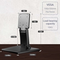 Soporte de Monitor Metálico Wearson VESA 75x75 100x100, Soporte de Escritorio Ajustable en Altura para Monitor de 24 y 27 Pulgadas