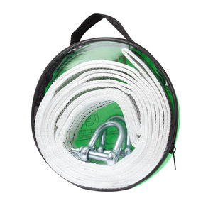 Cordon de remorquage pour voiture de 4 mètres et 5 tonnes avec crochet en U, cordon de remorquage d'urgence pour véhicule en polypropylène haute résistance - Product Image 2