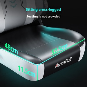 <span class=keywords><strong>AutoFull</strong></span>-Reposabrazos Mecánicos Plegables, Reposabrazos con Marco de Soporte para Pies, Silla de Juegos, Ventilación, Cuero Transpirable Ultrasuave - Product Image 3