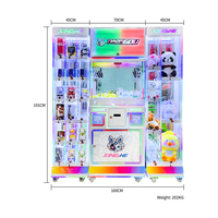 Nouvelle vitrine de présentation pour machine à griffes et distributeur de jouets avec lecteur de carte pour un commerce autonome à retour sur investissement élevé dans les centres commerciaux modernes