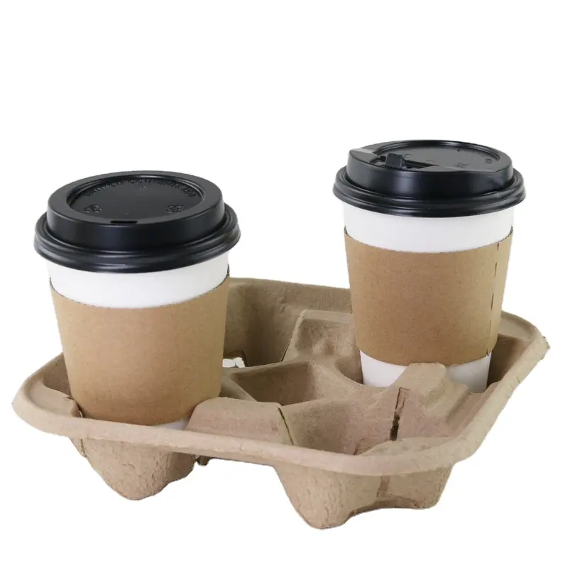 king Garden coffee cup holder for take away hot coffee /tea two cups/four cups