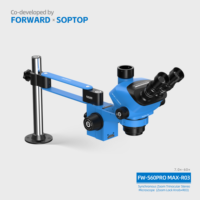 FORWARD FW-S60Promax-R03 New 0.4X CTV Support Camera Slide Base 60X Trinocular Microscopes for Mobile Phone Repair Tool Machine