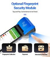 Fabrique de 5.5 pouces 8 cœurs Wifi Android 12 Scanner Support Commande Logiciel Caisse Enregistreuse Paiement Machine Mobile De Poche Pos