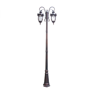 Lampadaire LED extérieur traditionnel super lumineux à 3 têtes en alliage d'aluminium, étanche, blanc chaud 3500K, angle de faisceau de 20 degrés, garantie 10 ans - Product Image 4