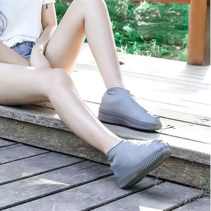 Couvre-chaussures imperméables en latex unisexes, protections de chaussures réutilisables, antidérapantes, surchaussures de pluie, accessoires pour chaussures de marche - Product Image 2