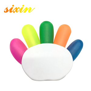 5PC Finger Shaped <b>Multi</b> <b>Colored</b> <b>Pen</b> 5 in 1 Highlighter Marker - Product Image 2