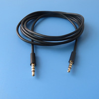 Câble TRRS AUX fin 1.5mm plaqué or 3.5m 5 pieds