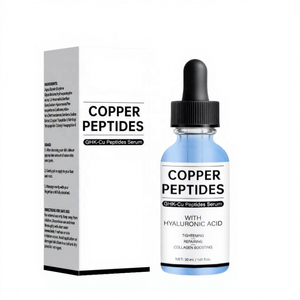 Suero de Péptidos de Cobre GHK-Cu de 30 ml, Antiarrugas, Reafirmante, Hidratante, Calmante para Piel Sensible, Esencia Facial Reparadora - Product Image 1