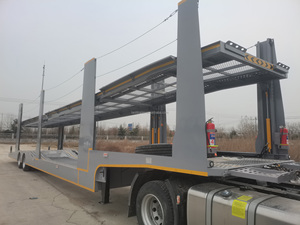 Vente d'usine Semi-remorque 2 essieux en acier à double étage Auto Car Carrier Truck Trailer - Product Image 2