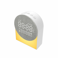 Draadloze speaker met afstandsbediening, witruis slaapgeluidmachine, nachtlampje, zonsopgang wekker, sfeerverlichting, wekker