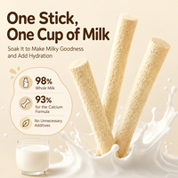 Bâtonnets de lait entier lyophilisé pour animaux de compagnie à 98 % avec calcium, probiotiques et lactoferrine pour chats et chiens 60g