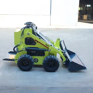 Skid Steer Loader With Backhoe Mini Skid Steer Loader Rotating Screening Bucket