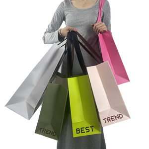 תיק קניות נייר מתנה אישית שקיות נייר בגדים נעליים קרטון אריזה נעליים קראפט שקית עם ידית - Product Image 1