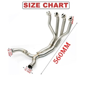 Tuyaux d'échappement de moto pour Kawasaki <span class=keywords><strong>ZX6R</strong></span> 636 Kit de liaison de tuyau intermédiaire en acier inoxydable Tuning systèmes d'échappement - Product Image 5