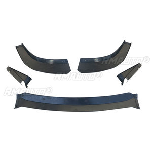 5Pcs Car Front Bumper Lip <b>Splitter</b> Arch Winglet for Jeep Grand Cherokee SRT 2017-2021 Carbon Fiber Style Glossy Black Matte - Product Image 4