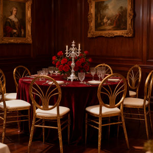 <span class=keywords><strong>Sillas</strong></span> <span class=keywords><strong>DE</strong></span> BODA doradas Acabado real <span class=keywords><strong>de</strong></span> lujo para salones <span class=keywords><strong>de</strong></span> baile y salones <span class=keywords><strong>de</strong></span> banquetes Precio al por mayor para <span class=keywords><strong>compra</strong></span> a granel - Product Image 2