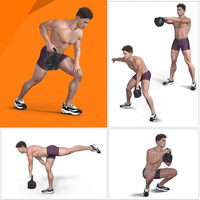 Kettlebell de compétition en acier noir de haute qualité Skullface pour l'entraînement de force