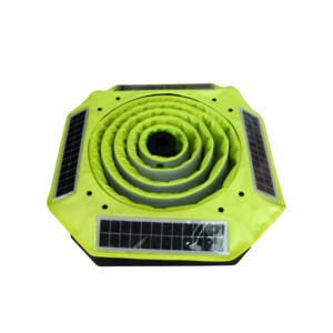 28 Pollici 360 °   Cono Stradale Luminoso Solare Retrattile con Sensore di Luce, Impermeabile, Ricaricabile, Pieghevole, per Sicurezza Stradale - Product Image 5