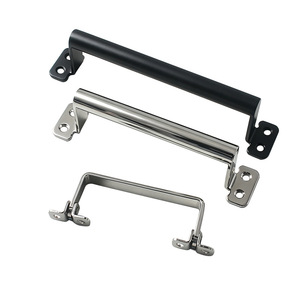 Poignées de tiroir en acier inoxydable, forme de barre, design industriel, antirouille, pour armoire, boîte à outils, utilisation pliable - Product Image 1