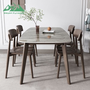 Wayon Nordic Style Kitchen Furniture Set Contemporary <strong>Dining</strong> <strong>Table</strong> with Chairs for Apartment Hotel - Product Image 3