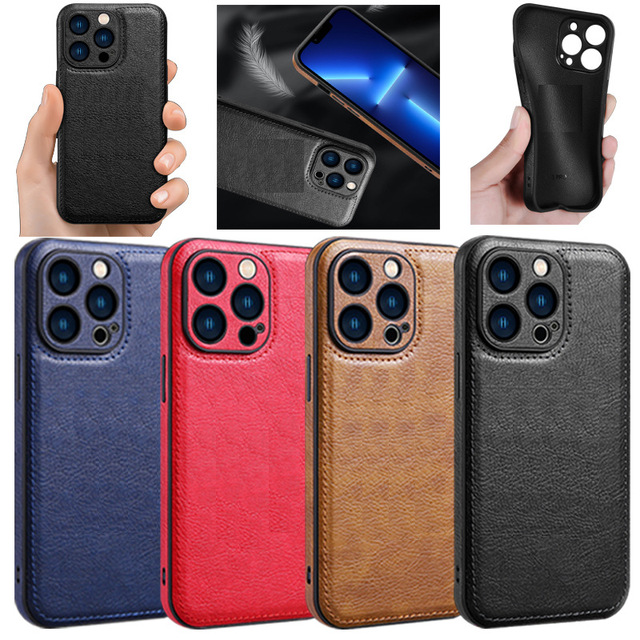 LeYi New Cases Fashion Mobile Cover with Camera protection PU Leather Phone Case for iphone 14 Plus 13 Pro Max
