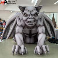 Gargoyle géant gonflable AnHang avec ailes, impression numérique texture pierre, monstre gonflable pour la décoration d'événements scéniques d'Halloween