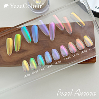 Ensemble de poudre acrylique pour ongles à effet miroir, 36 couleurs, étiquette privée personnalisée, luxe professionnel