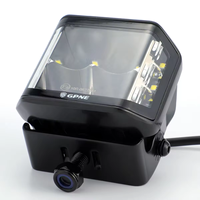 GPNE Lumière de travail LED 4 pouces cube 40W 4000 lumens 6000-6500K 12V Feux de brouillard latéraux clignotants pour SUV ATV Voiture Camion