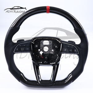 Volant en fibre de carbone en gros pour <span class=keywords><strong>Audi</strong></span> A3 A4 A5 A6 A7 A8 S3 S4 S5 <span class=keywords><strong>S6</strong></span> Q5 SQ5 SQ7 SQ8 2017-2018 - Product Image 4