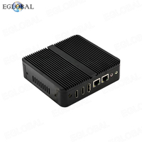 Mini Ordenador Sin Ventilador EGLOBAL, Intel N95, DDR4, MSATA SSD, Win10, 4 USB, Nuc, 3 HD, 2 COM, WiFi, 2 RJ45 Gigabit LAN, Audio, Linux, Mini PC