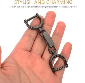 Boucles décoratives en chaîne, clips métalliques réglables pour la fabrication de chaussures, sacs, vêtements, ceintures, accessoires, longueur en pouces - Product Image 3