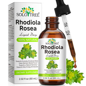 SOLOTREE Vegan <span class=keywords><strong>Rhodiola</strong></span> <span class=keywords><strong>Rosea</strong></span> Oral Sıvı Takviyesi Yabani Organik <span class=keywords><strong>Rhodiola</strong></span> <span class=keywords><strong>Rosea</strong></span> Ekstresi Damlaları Rahatlama Desteği İçin - Product Image 1